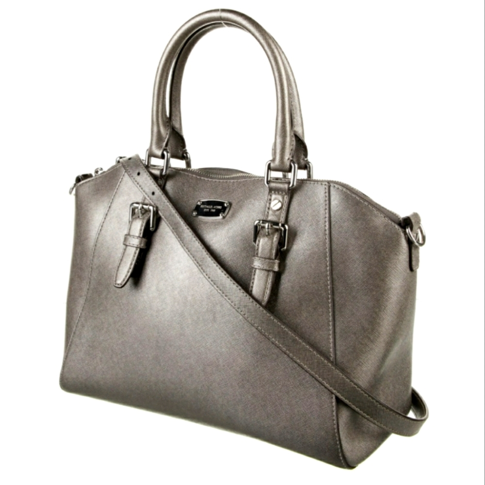 Michael Kors | Gunmetal Saffiano Leather Purse